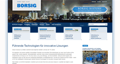 Desktop Screenshot of borsig.de