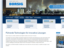 Tablet Screenshot of borsig.de